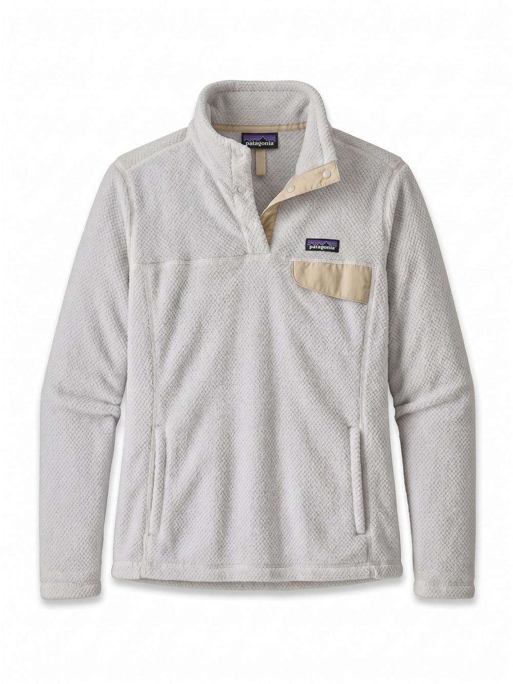 Patagonia Better Sweater Snap-T Fleece Pullover Women's Large Cream Ivory - Picture 2 of 5
